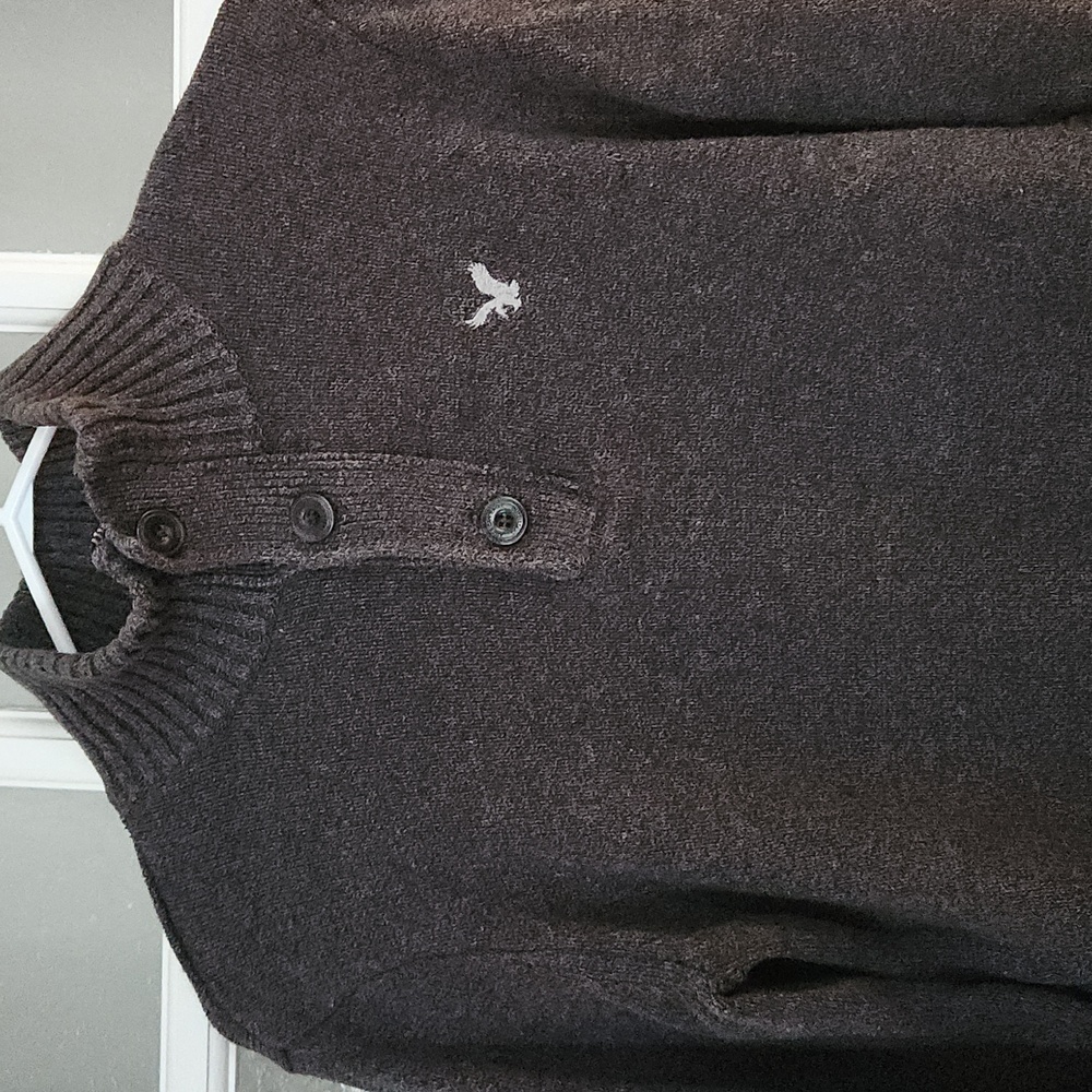 100 % Cotton / American Eagle Outfitters Charcoal Turtleneck Sweater